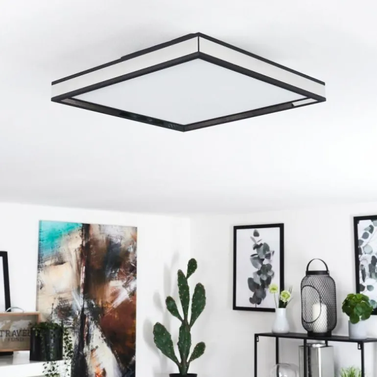 Plafonnier Nabbas LED Noir, 1 lumière