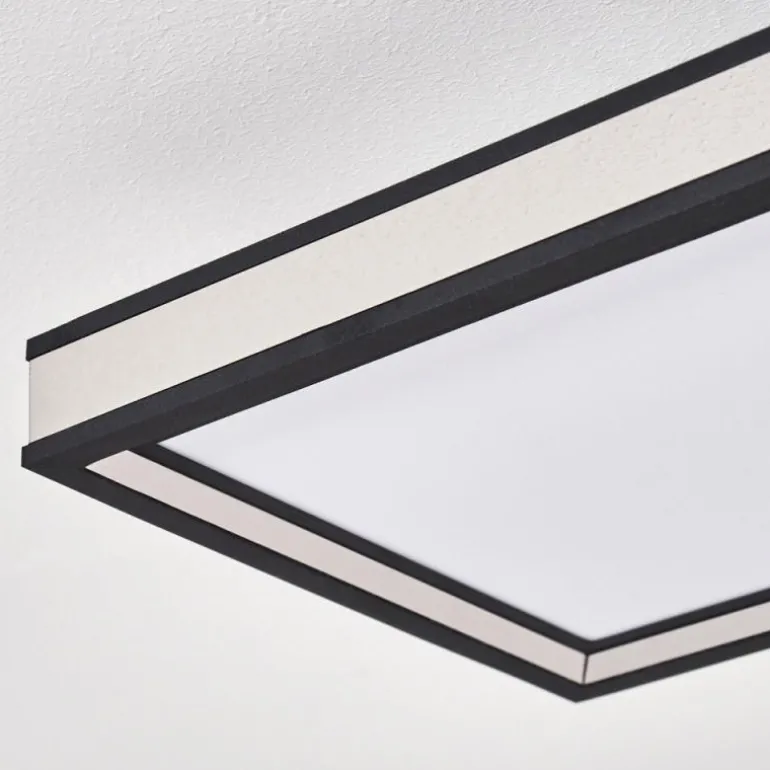 Plafonnier Nabbas LED Noir, 1 lumière, Télécommandes