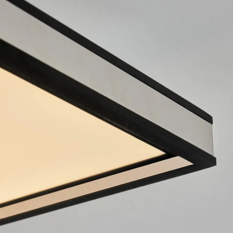 Plafonnier Nabbas LED Noir, 1 lumière, Télécommandes