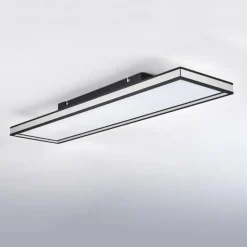 Plafonnier Nabbas LED Noir, 1 lumière, Télécommandes