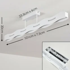 Plafonnier Nagold LED Blanc, 1 lumière