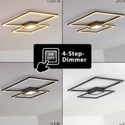 Plafonnier Narpes LED Anthracite, 1 lumière