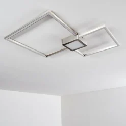 Plafonnier Narpes LED Nickel mat, 1 lumière