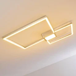 Plafonnier Narpes LED Nickel mat, 1 lumière