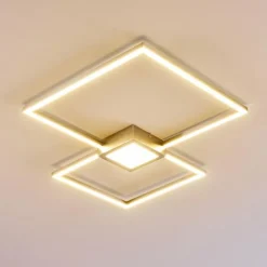 Plafonnier Narpes LED Nickel mat, 1 lumière