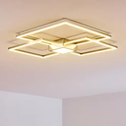 Plafonnier Narpes LED Nickel mat, 1 lumière