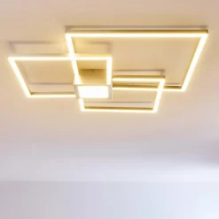 Plafonnier Narpes LED Nickel mat, 1 lumière