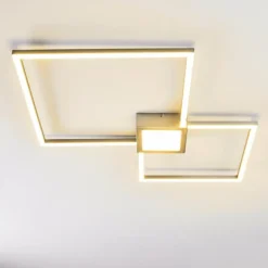 Plafonnier Narpes LED Nickel mat, 1 lumière