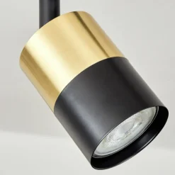 Plafonnier Neftenbach Laiton, Noir, 4 lumières