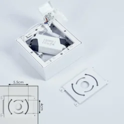 Plafonnier Netstal LED Blanc, 1 lumière