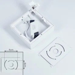 Plafonnier Netstal LED Blanc, 1 lumière