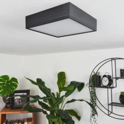 Plafonnier Netstal LED Noir, 1 lumière