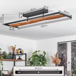 Plafonnier Nevogilde LED Écru, Noir, 1 lumière