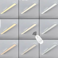 Plafonnier Nexo LED Blanc, 1 lumière, Télécommandes