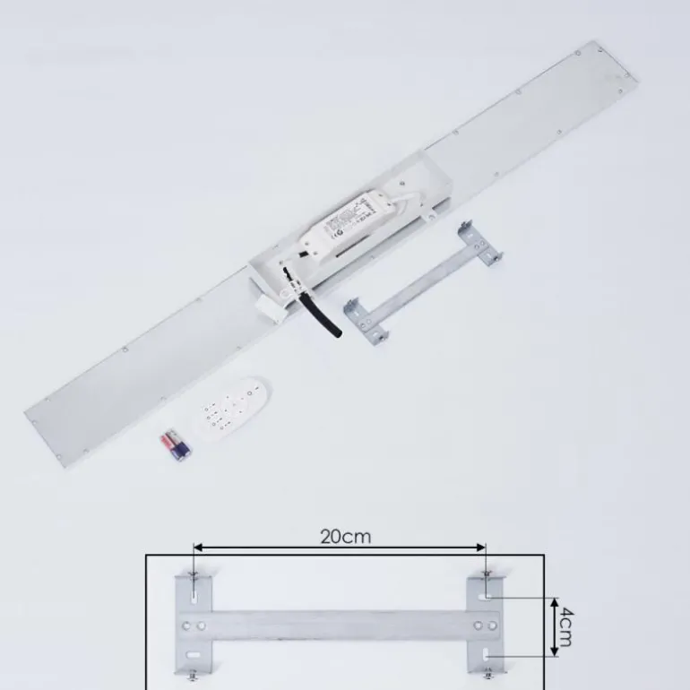 Plafonnier Nexo LED Blanc, 1 lumière, Télécommandes