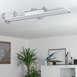 Plafonnier Nexo LED Blanc, 1 lumière, Télécommandes