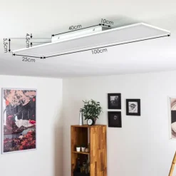 Plafonnier Nexo LED Blanc, 1 lumière, Télécommandes