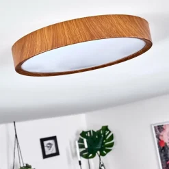 Plafonnier Nexo LED Bois foncé, 1 lumière