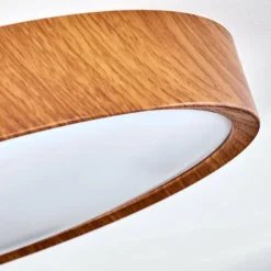 Plafonnier Nexo LED Bois foncé, 1 lumière