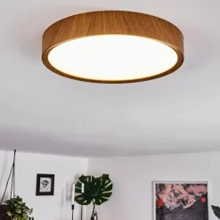 Plafonnier Nexo LED Bois foncé, 1 lumière
