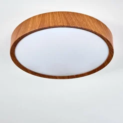 Plafonnier Nexo LED Bois foncé, 1 lumière