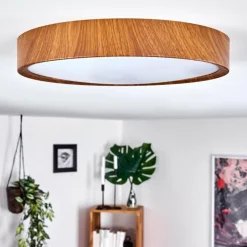 Plafonnier Nexo LED Bois foncé, 1 lumière