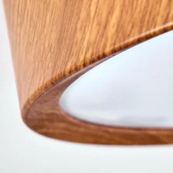 Plafonnier Nexo LED Couleur bois, Blanc, 1 lumière