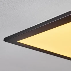 Plafonnier Nexo LED Noir, 1 lumière, Télécommandes