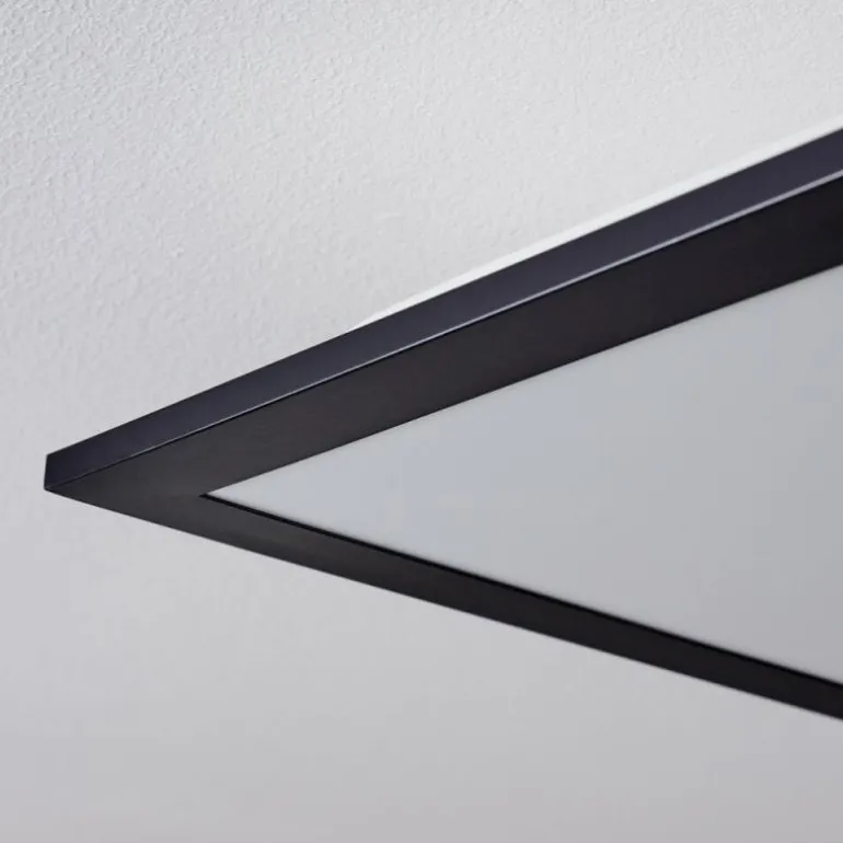 Plafonnier Nexo LED Noir, 1 lumière, Télécommandes