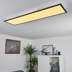 Plafonnier Nexo LED Noir, 1 lumière, Télécommandes
