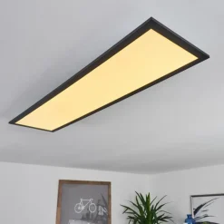 Plafonnier Nexo LED Noir, 1 lumière, Télécommandes