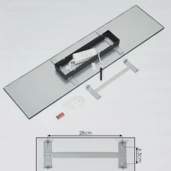 Plafonnier Nexo LED Noir, 1 lumière, Télécommandes