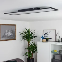 Plafonnier Nexo LED Noir, 1 lumière, Télécommandes