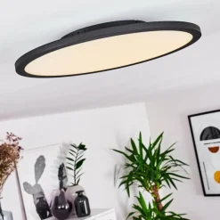 Plafonnier Nexo LED Noir, 1 lumière, Télécommandes