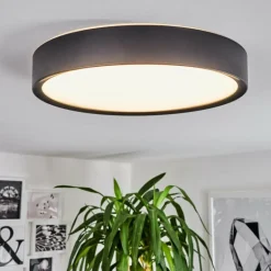 Plafonnier Nexo LED Noir, 1 lumière