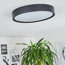 Plafonnier Nexo LED Noir, 1 lumière