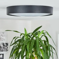 Plafonnier Nexo LED Noir, 1 lumière