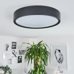 Plafonnier Nexo LED Noir, 1 lumière