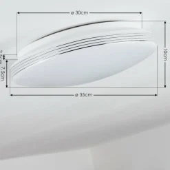 Plafonnier Niebla LED Blanc, 1 lumière