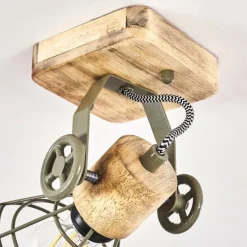 Plafonnier Nifun Brun, Vert, 1 lumière