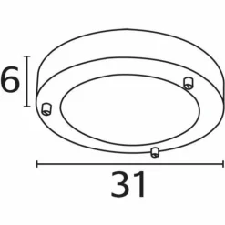 Plafonnier Nordlux ANCONA Acier inoxydable, 2 lumières