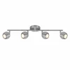 Plafonnier Nordlux CHICAGO Acier inoxydable, 4 lumières