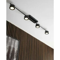 Plafonnier Nordlux CLYDE LED Noir, 4 lumières