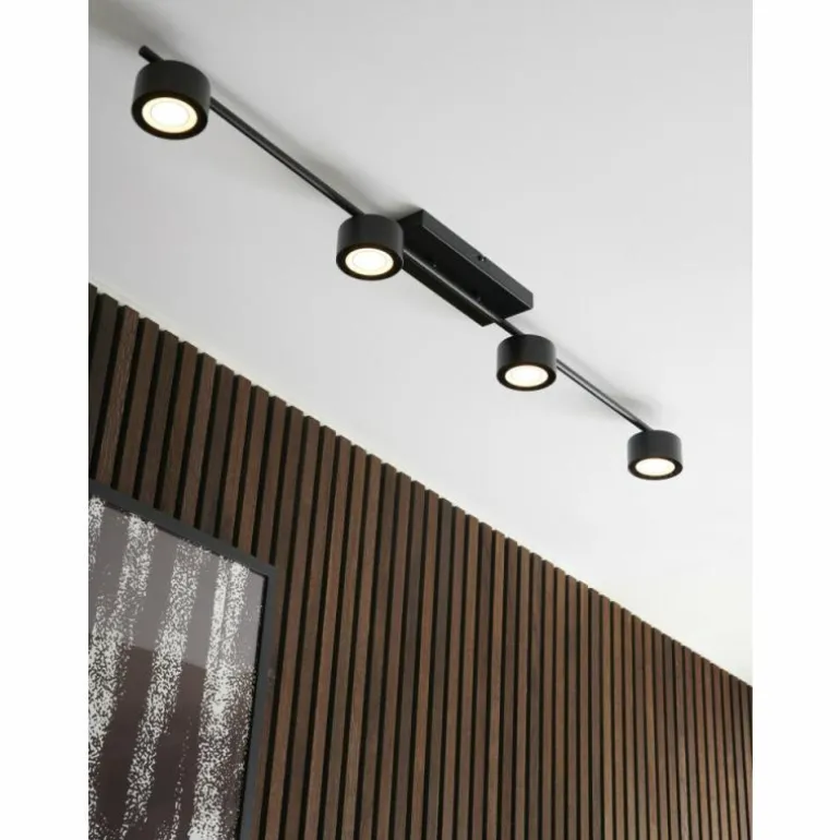 Plafonnier Nordlux CLYDE LED Noir, 4 lumières