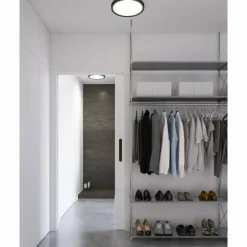 Plafonnier Nordlux LIVASMART LED Noir, 1 lumière, Changeur de couleurs