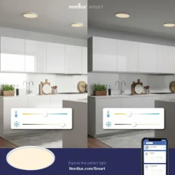 Plafonnier Nordlux Oja LED Blanc, 1 lumière