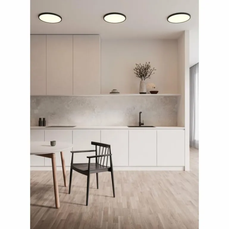 Plafonnier Nordlux OjaSmart LED Noir, 1 lumière