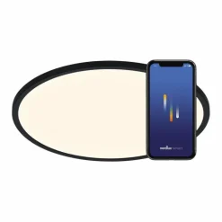 Plafonnier Nordlux OjaSmart LED Noir, 1 lumière
