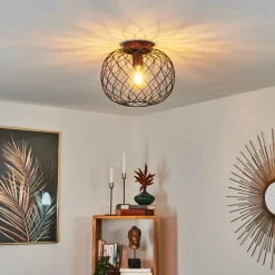 Plafonnier Nordslesvig Bronze, Noir, 1 lumière