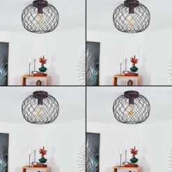 Plafonnier Nordslesvig Bronze, Noir, 1 lumière